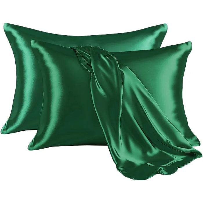 2pcs Satin Pillowcase for Skin and Hair, Satin Pillow Cases Set of 2 Soft Breathable Smooth Cooling Pillow Covers for Sleeping