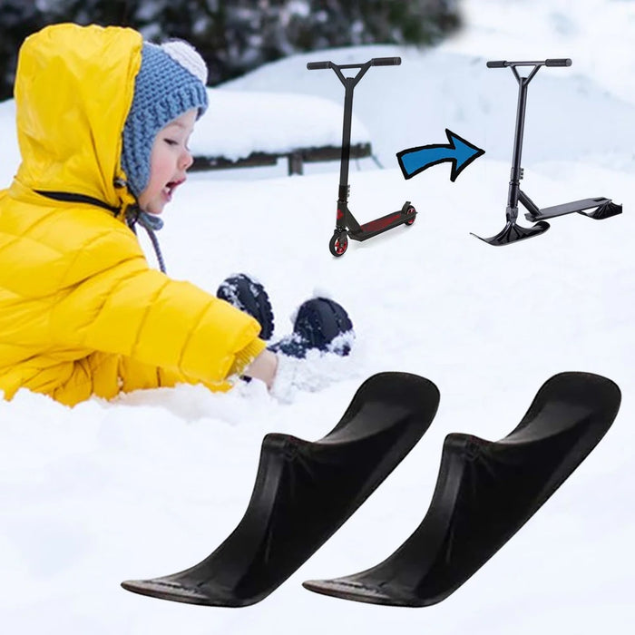 Scooter Sled Ski Sleigh Sled Ski Board Snow Sledge Board Set Ski Scooter Children's Ice Skating Sled