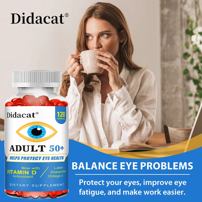 Lutein and Zeaxanthin Eye Vitamin Supplement, Containing Vitamins C, E, and Zinc To Support Vision, for Adults & Seniors