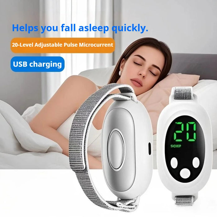 Smart Handheld Wireless EMS Relaxation Device Anti-Anxiety Palm Help Sleep Massager for Body Improved Deep Sleep Aid Instrument