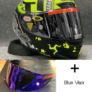 Motorcycle helme Full Face X14 isle of man TT X-Sprit  green  Motocross Racing Motobike Riding Helmet Casco De Motocicleta