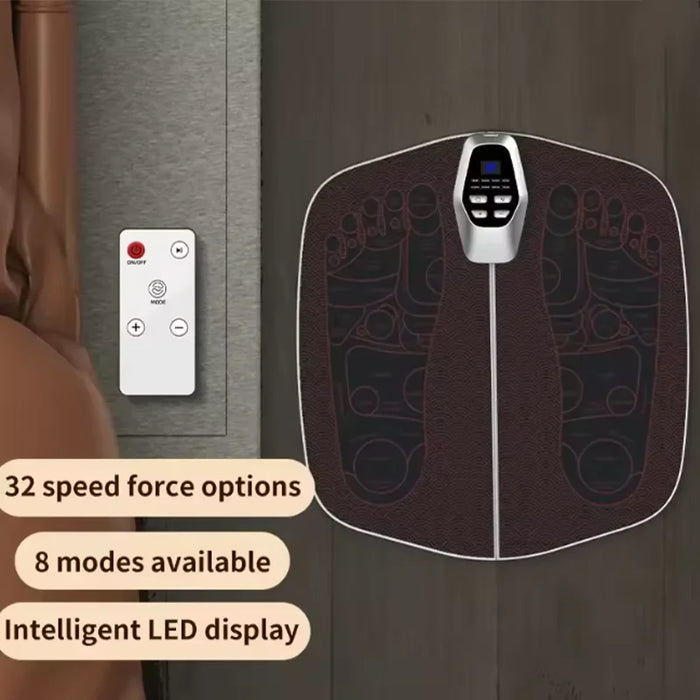 2025 New ABS Smart Foot Pad Massager High Quality Home Popular Health Device with Pulse Physiotherapy Microcurrent Healthy life