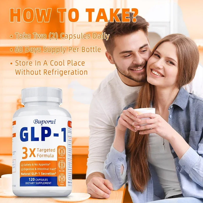 GLP-1 Supplement - Helps Reduce Weight and Bloating, Promotes Digestion and Gut Health, and Increases Satiety