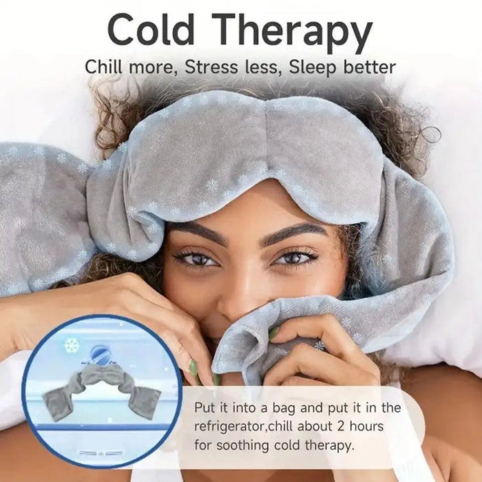 Improving Sleep Quality Machine Washable Light-Blocking Gravity Sleeping Eye Mask Soft Relax Nerves Skin-Friendly Rapid Sleep