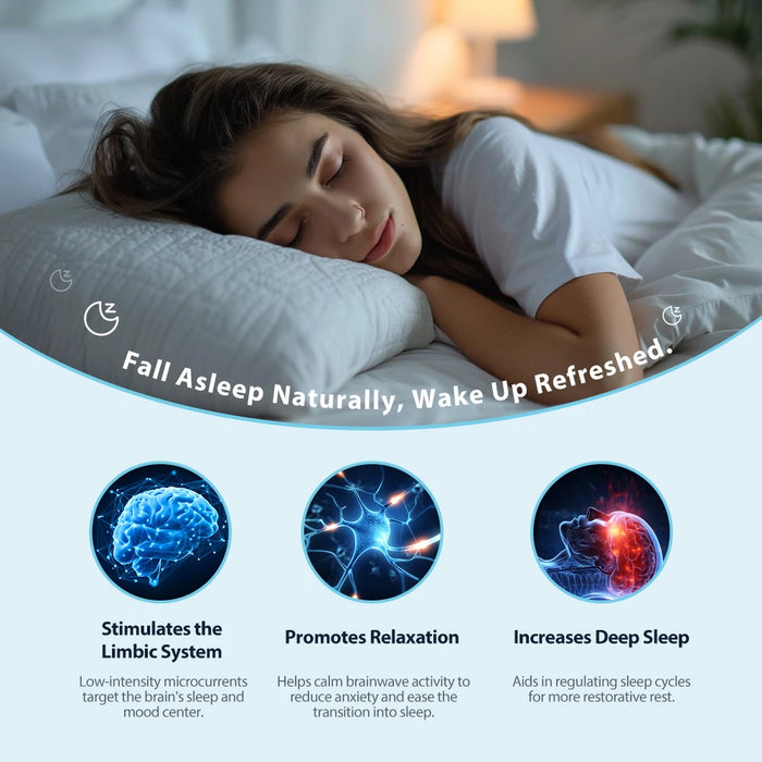CES Sleeping Aid Device for Insomnia Ear Clip Relieve Anxiety Depression Microcurrent Pulse Hypnosis Device Relaxation Treatment