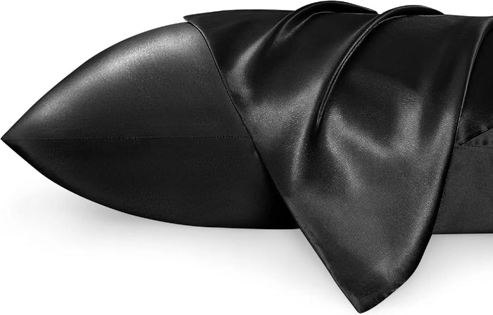 2pcs Satin Pillowcase for Skin and Hair, Satin Pillow Cases Set of 2 Soft Breathable Smooth Cooling Pillow Covers for Sleeping
