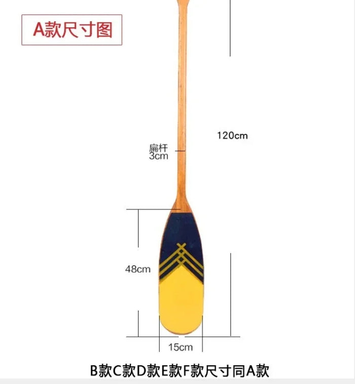 120cm  decoration wooden rowing boat oars canoe paddle