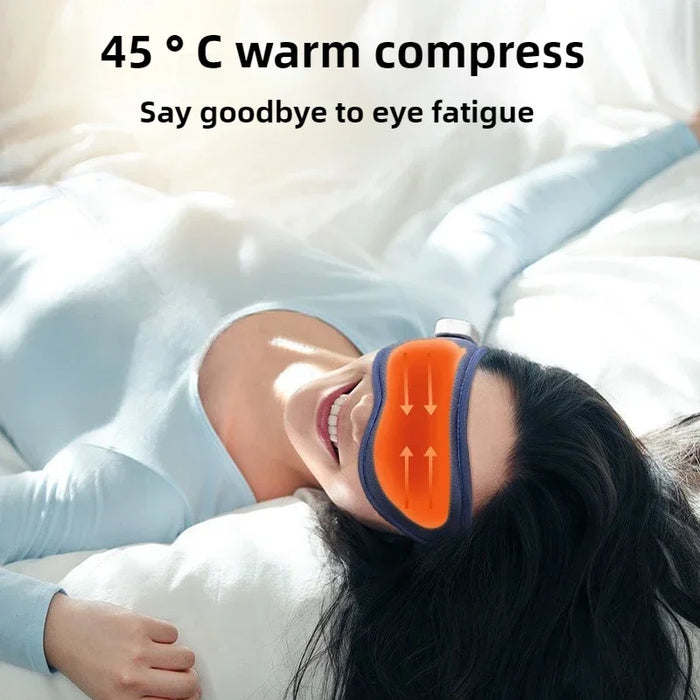 Intelligent vibration eye massage sleep eye mask relieves eye fatigue, cold and hot compress electric eye protection device