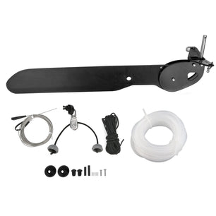 Kayaks Rudder Canoeing Rudder Plastic Canoeing Accessory Tail Vane Rudder Set for Sea Kayaks Fishing Boat Ship Sea Kayaks Rudder