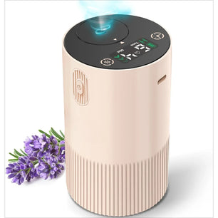 Aromatherapy Diffuser for Home with Battery Indicator, Portable Scent Air Machine 1/2/3&Continuous Mist Timer Function-White
