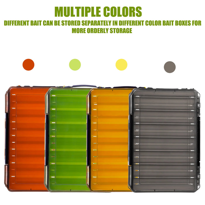 CAZULO Convenient portable double-sided fishing bait, fishing gear accessories storage box, container storage rack
