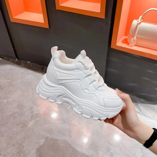 Women's Casual Sports Shoes -Elegant for All Seasons ,lightweight Comfortable Platform Sneaker,white Shoe All-match