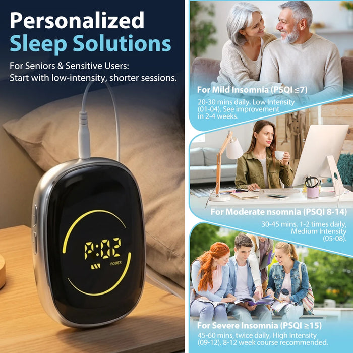 CES Sleeping Aid Device for Insomnia Ear Clip Relieve Anxiety Depression Microcurrent Pulse Hypnosis Device Relaxation Treatment
