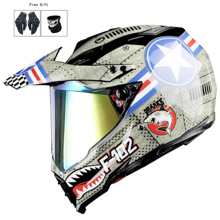 Motocross Helmet Off Road Professional Atv Cross Mtb Dh Racing Motorcycle Dirt Bike Capacete De Moto Casco White CE DOT