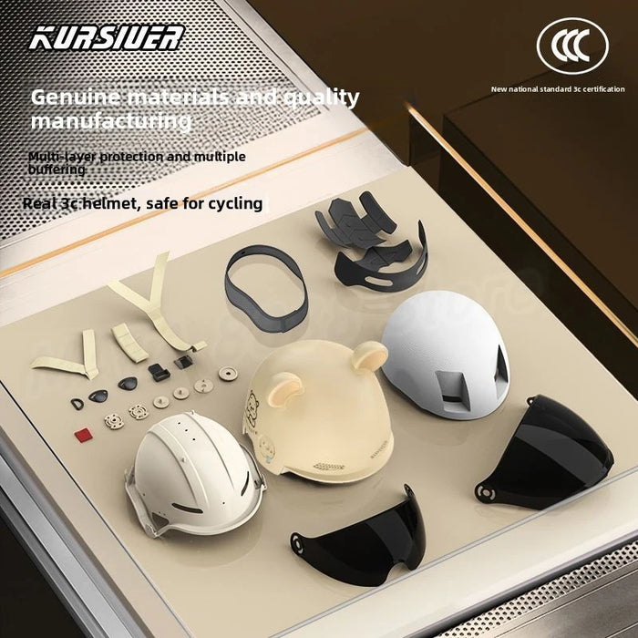 HOT Motorcycle Helmet for Men Women Classic Retro Scooter Half Helmets Ultralight Cycling Helmet MTB Bike Bicycle Moto Helmets