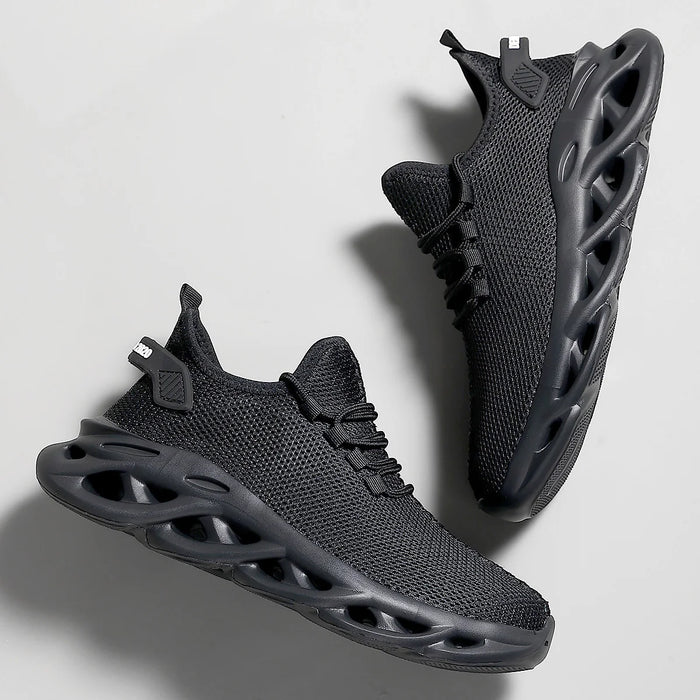 Men Casual Sport Shoes Breathable Lightweight Sneakers Outdoor Mesh Black Running Shoes Athletic Jogging Tenis Walking Shoes