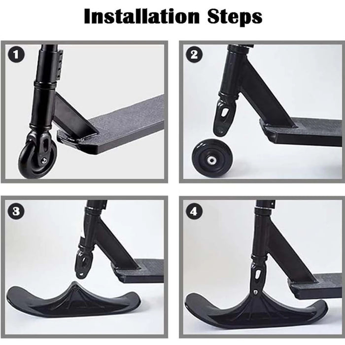 Scooter Sled Ski Sleigh Sled Ski Board Snow Sledge Board Set Ski Scooter Children's Ice Skating Sled
