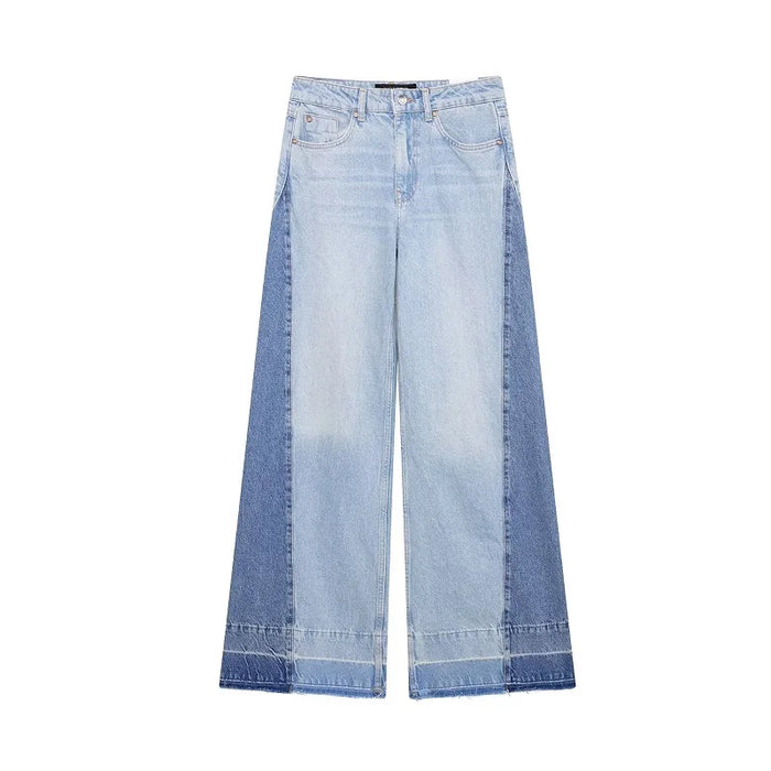 MUJER Blue Baggy Jeans for Women Wide Leg Jeans Pants Woman High Waist Denim Pants Women Casual Trousers Cargo Women's Jeans