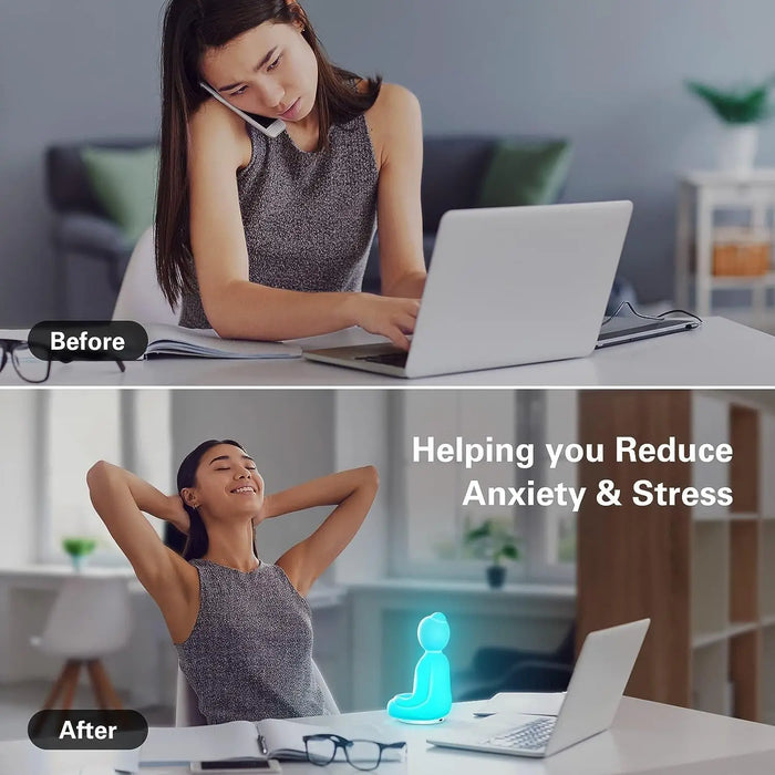 Mindful Breathing Yoga | 4-7-8 Guided Visual Meditation Breathing Light for Mindfulness Slow Down Your Breathing, Calm Your Mind