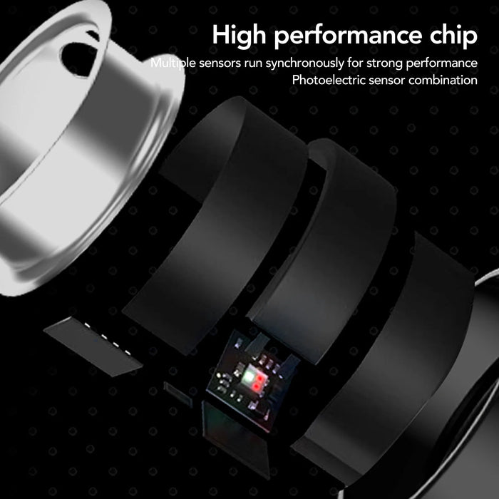 Smart Health Ring with APP Sleep Monitoring Step Counting Camera Control IP68 Waterproof Smart Ring Fitness Tracker Men Women
