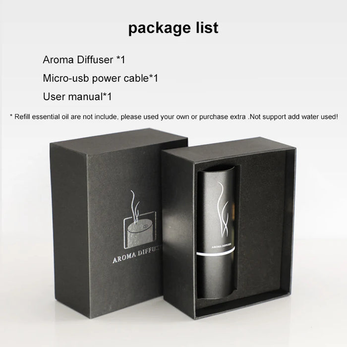 Pure Essential Oil Aromatherapy Atomization Usb Aroma Diffuser Vehicle Household Air Freshener Automatic Fragrance 20ml own oil