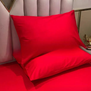 Solid Silk Pillowcases Decorative Luxury Cushion Cover Envelope Style Hair Skin Protect Standard Queen Size Pillow Case