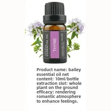 10ml Single Pack Plant Essential Oils - Thyme, Valerian, Tea Tree, Lavender, Massage & Aroma Natural Oils for Relaxation