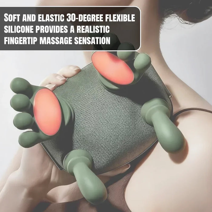 New Electric Shoulder and Neck Massager and Back Massager 4D Palm-Style Deep Tissue Massage Relieves Pain and Relaxes Muscles
