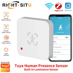 Tuya WiFi  Human Presence Sensor MmWave Radar Detector With Luminance Sensor For Smart Home Smart Life replace PIR Sensor