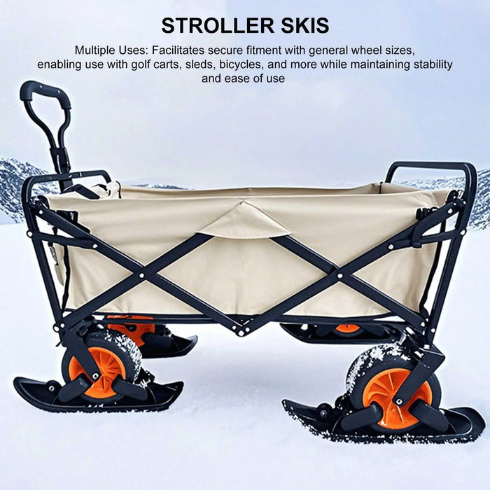 Scooter Ski Sled Kids Winter Balance Scooter Ski Board Sled Glider Snowboards for Cycling Bicycle Jogging Sports Outdoor Paths