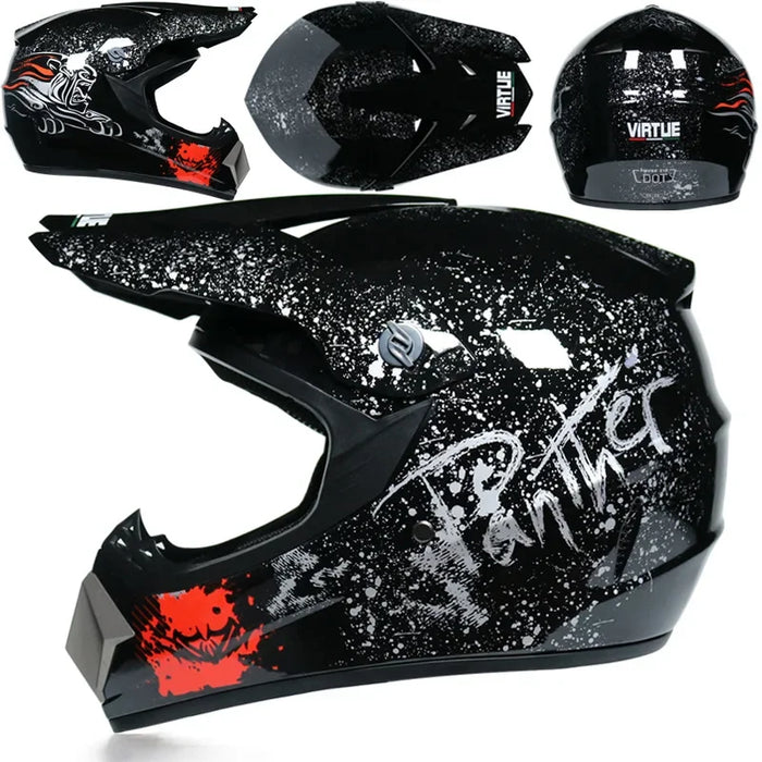 Motorcycle Helmets Racing Off-road Helmet Men Moto Bike Downhill AM DH Cross Para Moto Safety Children Man Motocross Helmet DOT
