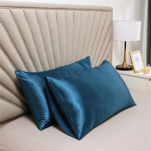 2PCS Pillowcase 100% Silk Pillow Cover Silky Satin Hair Beauty Pillow case Comfortable Pillow Case Home Decor wholesale 51*76CM