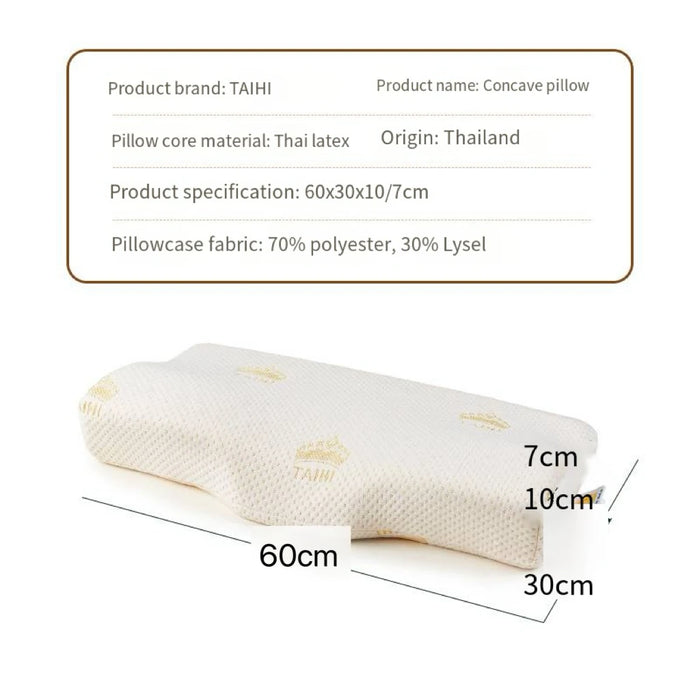 8 hours a night to repair cervical vertebrae to improve sleep，Thailand natural latex，Comfortable home adult pillow