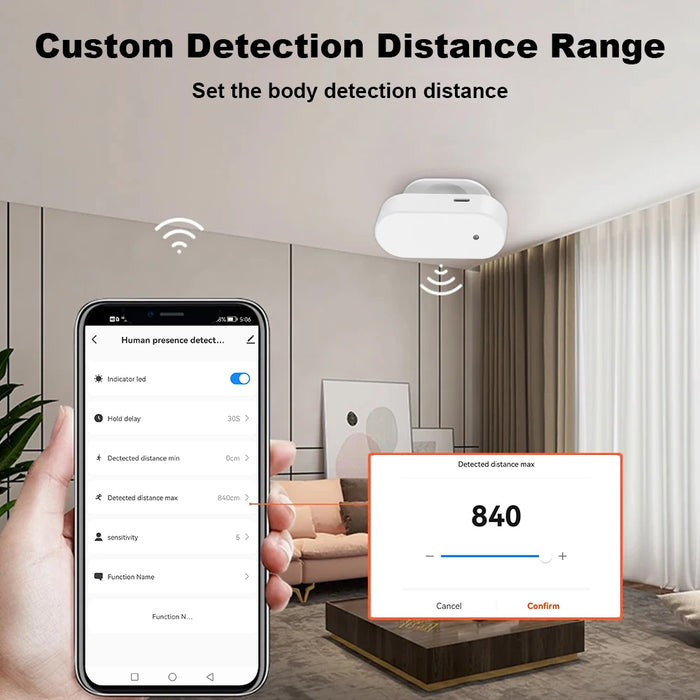 Tuya WiFi Human Presence Detector Smart Human Body PIR Sensor 24GHz Radar Millimeter Wave Detector Motion Sensors
