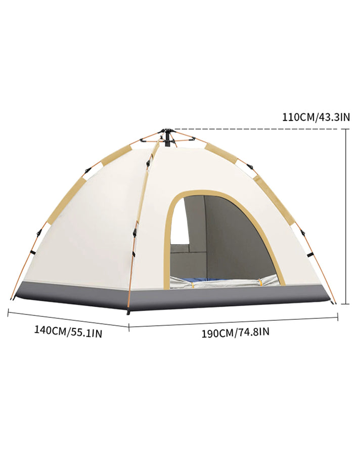 1 Outdoor Camping Tent for Overnight Stay, Fully Automatic, Quick Setup, No Assembly, Foldable, Double Layer