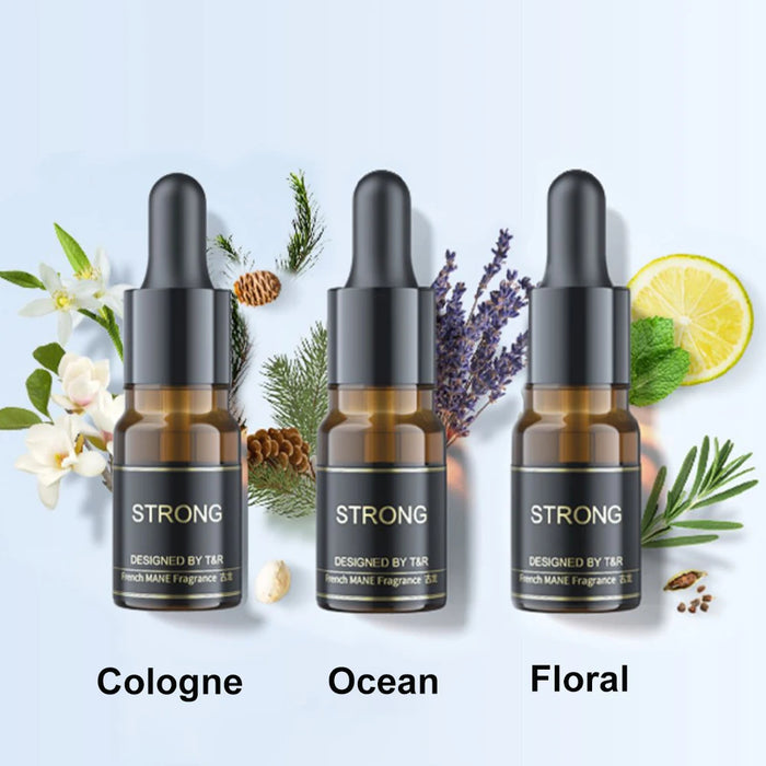 3pcs Car Air Freshener Aromatherapy Specific Essential Oil Three Fragrances  Floral Ocean Cologne