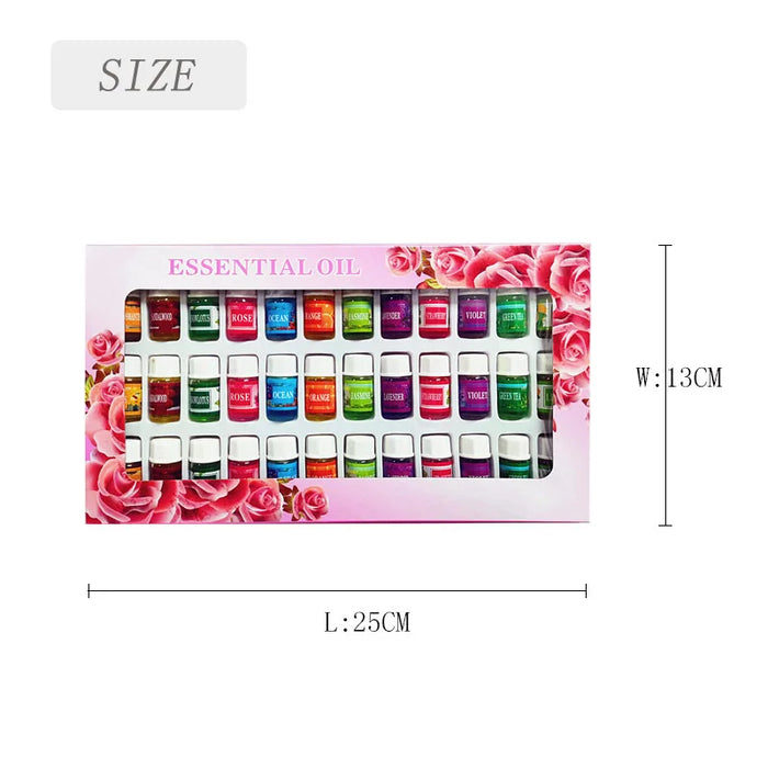 36pcs/lot Essential Oils For Aromatherapy Diffusers Massage Rose help Aroma Oil Oil Sleep Lavender Fragrances Oils Essential