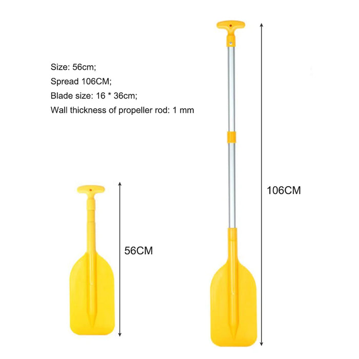 Float Boat Oar Retractable Kayak Paddle Inflatable Boating Aluminum Alloy Oar Safety Portable Telescoping Rafting Accessories