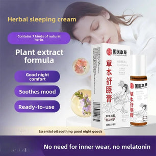 Herbal Sleep Roll-On -Aromatherapy Slumber Balm Agarwood Oil & Acupressure Formula for Natural Insomnia Relief Rollerball