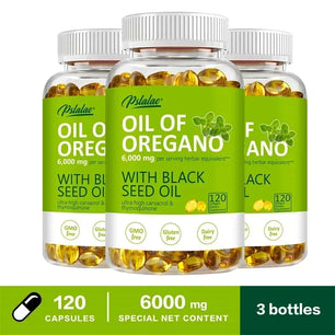 Oregano Oil - Immune and Antioxidant Support Supplement To Help Sustain Overall Well-Being, Healthy Intestinal Flora