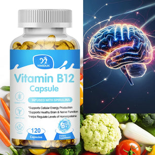 Vitamin B12 Capsules Supports Healthy Mood, Energy, Heart & Eye Health - 3 BioActive B12 Forms 1000 mcg