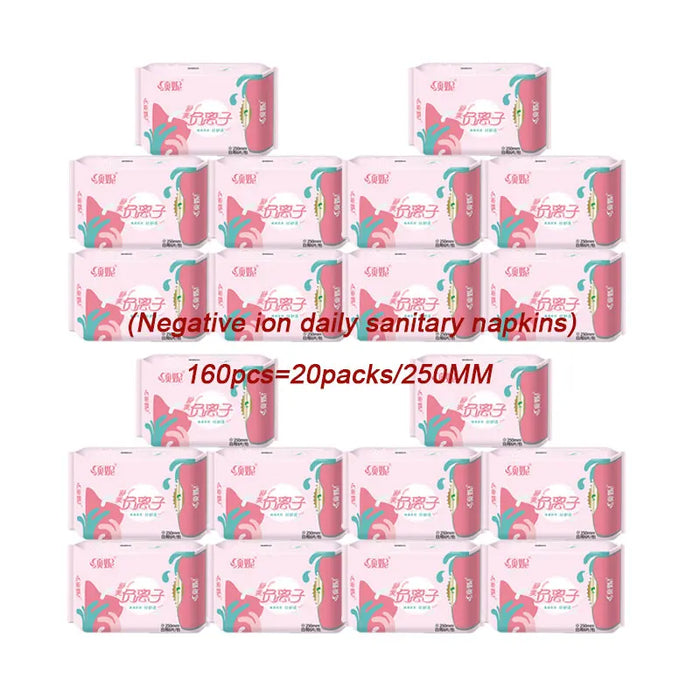 600pcs/20packs Anion Menstrual Pad Sanitary Towels Panty Liners For Women Health Care Feminine Hygiene Product Towels Cotton Pad