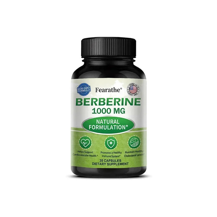 Berberine Supplement 1000mg Berberine HCL - 30/60/120 Capsules - Supports Healthy Metabolic & Cardiovascular Health, Non-GMO