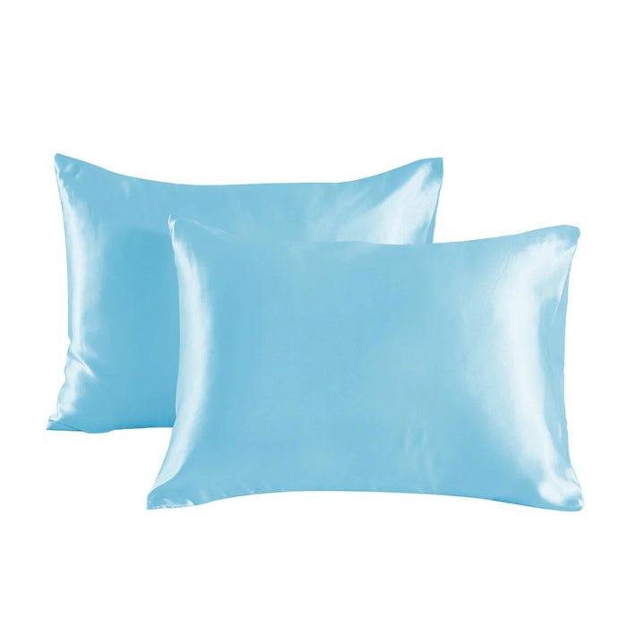 Bedsured King Size Satin Pillowcase Set of 2 - Silky Pillow Cases for Hair and Skin with Envelope Closure Gifts for Women Men