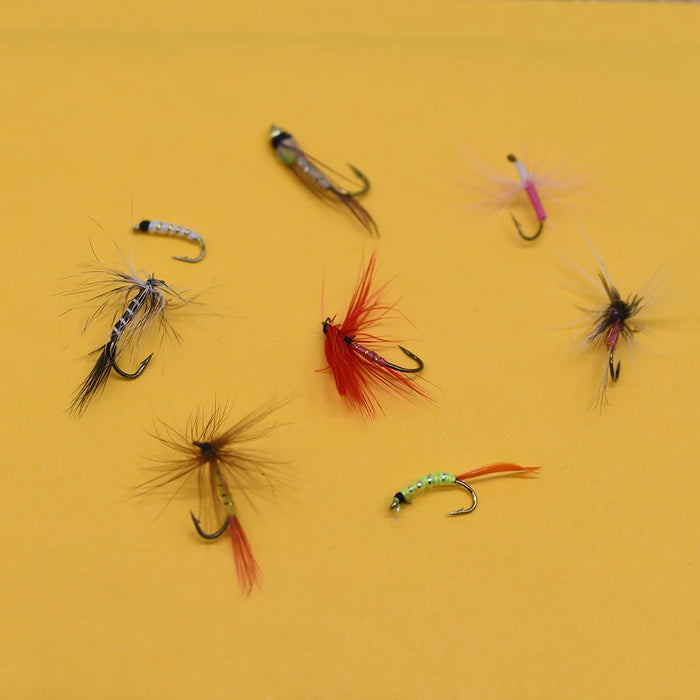 Fly Fishing Flies Kit, 40-56Pcs Handmade Fly Fishing Gear With Dry/Wet Flies, Streamers, Fly Assortment Trout Bass Flies Set
