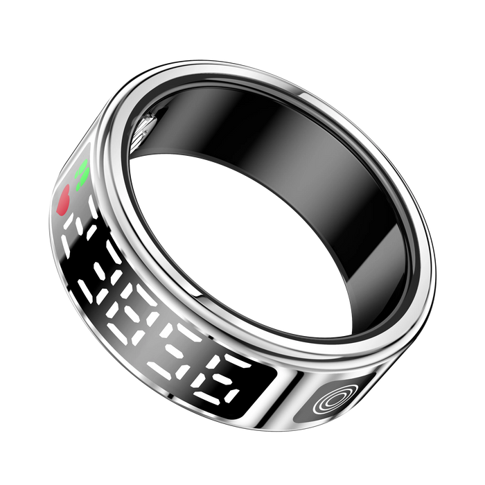 Smart Ring With Sleep Monitoring 5ATM Waterproof Gesture Swipe Video Long Battery Life