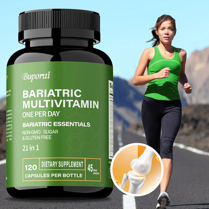 Bariatric Multivitamin Supplement - Maintaining Energy Levels, Promote Bone and Overall Health - Contains 21 Vitamins & Minerals