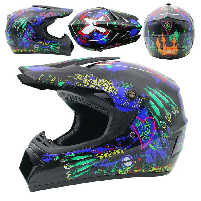 Motorcycle Helmets Racing Off-road Helmet Men Moto Bike Downhill AM DH Cross Para Moto Safety Children Man Motocross Helmet DOT