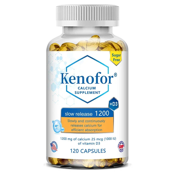 Calcium Magnesium Vitamin D3 Supplement - Supports Bones, Teeth, Muscles, Nerves, Protein Synthesis, 120 Capsules