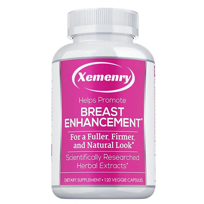Breast Enhancement Capsules - Supports Balanced Estrogen Metabolism, Enlarges Breasts, Improves Skin, Regulates Mood, Non-GMO Ve